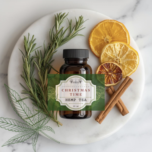 Christmas time hemp tea